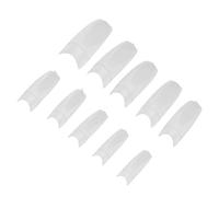 Beatifufu 500 piezas Puntas de Uñas Postizas Transparentes Estilo Francés Cobertura Completa Material PC Resistente y Seguro para Uso Profesional y Doméstico