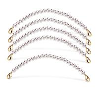 Beatifufu 5Piezas Cadenas de Bolsas de Perlas para Reemplazo de Accesorios de Bolsos Cadenas para y Mochilas Diseño Elegante y