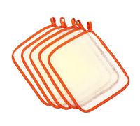 Beatifufu 5piezas Toallas Exfoliantes De Ducha De Nylon Paquete De Paños De Baño Para Cuerpo y Rostro Toallas De Lavabo Para Exfoliación y Limpieza De Piel Pineapple