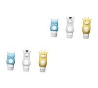 Beatifufu 6 Botellas De Viaje Portátiles De Silicona De 90 Ml 70 Ml Y 50 Ml Para Artículos De Tocador.