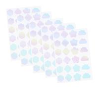 Beatifufu 6 Hojas Parches Hidrocoloides para Acné Coloridas Impermeables y Transpirables Absorben Secreciones y Reducen Imperfecciones Pegatinas Faciales Reparadoras