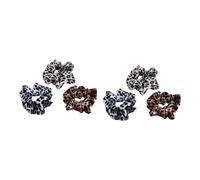 Beatifufu 6piezas Coleteros De Pelo Elásticos Estampado De Leopardo Para Mujer y Niña Accesorios Sin Marcas Para Coleta Beige Gris Café