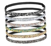 Beatifufu 6piezas Diademas De Brillo Para Mujer Accesorios Elegantes Rhinestones Cinta Elástica Para Fiesta y Eventos Diseño Versátil y Cómodo