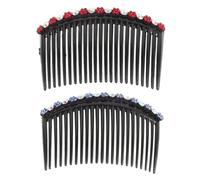 Beatifufu 6piezas Peinetas De Plástico Rhinestones Clip Antideslizante Para Flequillo Accesorios De Pelo Para Niñas y Mujeres Estilo Aleatorio Para Decorar Peinados Diversas Ocasiones