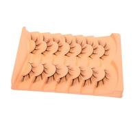 Beatifufu 7pares Pestañas Postizas Fox Eye Tenues Mirada Dramática Fácil Aplicación