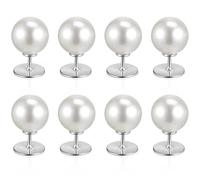 Beatifufu 8 Piezas Broche de Perlas para Ropa de Mujer Botón de Seguridad Anti-exposición Alfileres Decorativos para Camisas y Vestidos Accesorio Multiusos para Chalecos y Chales