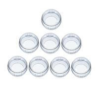 Beatifufu 8 Piezas Protector de Botones para Cocina Fundas Transparentes para Perillas de Estufa de Gas Cubiertas Antideslizantes para Protección Infantil y Familiar