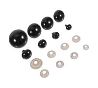 Beatifufu 80 Piezas Ojos de Seguridad para Muñecas de Ganchillo con Arandelas para Manualidades de Muñecos y Títeres para Animales de Relleno