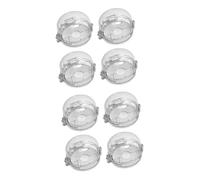 Beatifufu 8piezas Cubreperillas De Gas Para Cocina Protector De Perillas De Estufa Diseño Transparente Previene Accidentes Niño Niña Fácil Instalación y Uso Para Seguridad Familiar