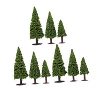 Beatifufu 9 Piezas Miniature Micro Landscape Model Trees Lifelike Mini Scenery Trees For DIY Diorama Train Scenery Architecture and Table Crafts