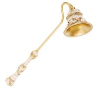 Beatifufu Apagavelas Retro para aromaterapia, Herramienta para Apagar Velas en Frasco, aleación de Zinc Dorado, Agarre cómodo, Estilo Chic
