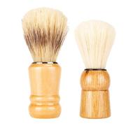 Beatifufu Brocha de Afeitar para Barba Hombre Mango de Madera, Cerdas de Pelo de Jabalí, Set 2 Piezas (modelo H099 y H101), Accesorio para Afeitado y Espuma, Adecuado para Uso en Hogar,