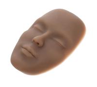 Beatifufu Cabeza De Maniquí De Silicona Para Práctica De Maquillaje y Tatuajes Extraíbles Para Cejas Ojos y Labios