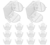 Beatifufu Caja de Obsequio Blanca para 50 Chocolates Envoltorio Decorativo de Papel para Chocolate Bombonera Decorativa para Bodas y Fiestas Diseño Jaula Hueca Soporte para Dulces y