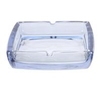 Beatifufu Cenicero de Vidrio Cuadrado con Bordes Suaves, Fácil Limpieza, para Hogar y Festivales, Capacidad Grande y Diseño Moderno Decorativo