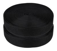 Beatifufu Cinta de Gancho y Bucle para Coser 25 M Negra 5 Cm, Tira de Nailon para Ropa, Bolsas y Manualidades de Bricolaje, Cierre Resistente y Reutilizable para Proyectos de Costura