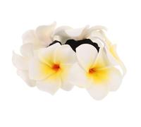 Beatifufu Cintillo para Pelo Floral de Espuma Plumeria Banda Ligera y Cómoda para Mujer Accesorio de Fiesta Playa y Boda Banda Elástica Decorativa para Pelo
