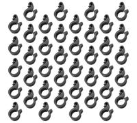 Beatifufu Clips para riego 100 unidades abrazadera de tubo plástico negro para jardín e invernadero fijación de tubería de goteo