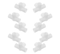 Beatifufu Conector de Plástico Blanco para Zapatero Montaje Rápido, Resistente al Desgaste, Kit de 10 Piezas para Estantería Modular y Armario Portátil