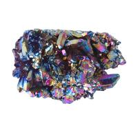 Beatifufu Cristal Natural 15g Adorno Racimo De Cristal Multicolor Chapado Eléctrico Decoración Escritorio Para Hogar Oficina Jardinera Obsequio Festivales Terapia Alternativa