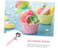 Beatifufu Cuchara para Helados y Frutas Inoxidable Práctica y Mango Cómodo para Postres y Cocina Color Rosa Uso Profesional Hogar y Restauración