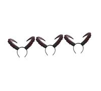 Beatifufu Cuernos Disfraz 3 Piezas Diadema De Cuerno Del Diadema De Cuerno De Hinchado Cintas Para El Pelo De Halloween Diademas Para Mujer Cuernos De Disfraces Con Cuernos Accesorio Pu