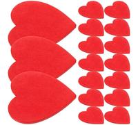 Beatifufu de Rodajas de Madera Forma de Rojo y Superficie Lisa 20 Piezas Ligeras para Manualidades en Tiendas y Ventanas