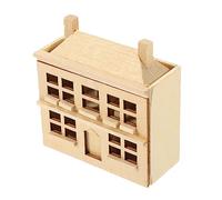 Beatifufu Decoración De La Casa De Muñecas Casas De Pueblo De Madera Diy Juguetes De La Casa De Juegos Rompecabezas Educativo De La Casa Juguete Fácil De Montar Bolsillo Juego De Muebles 3d