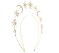 Beatifufu Diadema con Halo de Nuestra Señora Tocado de Diosa Elegante Diadema de Estrella y Luna para Mujer Accesorio Cabello de Fiesta para Bodas y Eventos Especiales