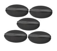 Beatifufu Esponjas de Maquillaje Redondas Negras 5 Piezas, Borla de Polvos Sueltos de Esponja, Fácil Manejo y Uso Profesional Casa