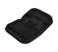 Beatifufu Estuche Negro Portátil para Medidor Glucosa en Sangre Múltiples Compartimentos de Poliéster, Resistente a Impactos y Conveniente para Uso Diario