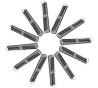 Beatifufu Estuche para Bolígrafos de Plástico Semitransparente Negro Paquete de 12 Unidades Caja Portátil para Guardar Bolígrafos y Lápices Adecuado para Regalos y Almacenamiento Escolar