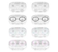 Beatifufu Estuche para Lentes De Contacto Claro Titular Ojo Casos Envases Transparentes para Lentes De Contacto Estuches Mini El Plastico