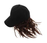 Beatifufu Gorra de Peluca Mujer Pelo Corto y Rizado Estilo Bobo Sombrero de Peluca Sintética Cómodo y Elegante para Uso Diario