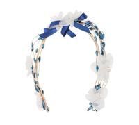 Beatifufu Handmade Crystal Flower Wedding Headpiece Soft Clay Bridal Hair Vine Fairy Accessory For Veil Integration