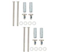 Beatifufu Inline Skate Conversion Kit, Skate Repair Accessories, 2 Sets, Metal, Silver, Enhanced Stability for Skate Wheel and Mainstream Chassis