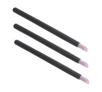 Beatifufu Juego de 3 Herramientas para Uñas Cabezal de Cuarzo Negro, Lima de Uñas Lijadora Mango Ergonómico para Cuidado y Pulido en Manicura y Pedicura