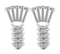 Beatifufu Kit de 14 Piezas Pasadores de Bate de Metal Inoxidable con Tuercas para Torno de Alfarería, Herramientas de Cerámica Resistentes para Elaboración y Reparación de Bates