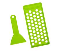 Beatifufu Kit De Bálsamo Labial Casero 50 Unidades Con Bandeja Verde De 5 g Para Rellenar Pintalabios, Recipientes De Pp Compactos Para Manualidades y Proyectos Diy De Cosméticos