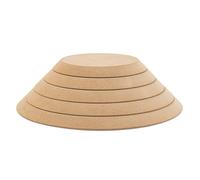 Beatifufu Molde de Cerámica Redondo para Arcilla, 5 Piezas de Madera, Molde de Densidad en Blanco para Formar Placas, Vajilla Artesanal, Manualidades y Modelado