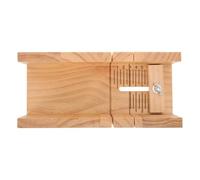 Beatifufu Molde de Madera para Cortar Jabón Ranuras Dobles Herramienta Práctica y Resistente para Hacer Jabones Artesanales Molde de Corte Manual para Barras de Jabón Adecuado para DIY