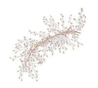 Beatifufu Peina De Perlas Para Novia Accesorios De Boda Elegantes Joyería Nupcial Clásica y Atractiva Peinados Perlas Para Ceremonias