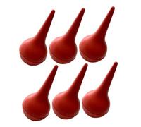 Beatifufu Perillas de Goma Bolas Rojas Multifuncionales Juego de 6 Aspirador Eficaz para Limpieza de Oídos y Eliminación de Polvo para Bebés y Padres