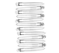 Beatifufu Pinzas de de 12 Pcs Inoxidable para Peinar el Cabello Pinzas Metálicas Clips Antideslizantes Herramientas para Cortar Profesional