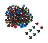 Beatifufu Plastic Safety Eyes with Washers Round Craft Eyes For DIY Puppets Crochet Animals Stuffed Bears Dolls and Toy Making Supplies