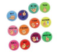 Beatifufu Pósters de Coloridas para Aula Herramientas de Comunicación No Verbal para Estudiantes Educación y de Decoración y para Profesores