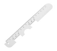 Beatifufu Regla de Distancia Interpupilar de Aluminio para Gafas Medidor Preciso con Milímetros y Herramienta Portátil para Ópticos y Uso Doméstico Resistente y Rígida