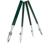 Beatifufu Rotuladores Ajustables para Dibujo Lineal, 4 Piezas en Verde, Bolígrafos para Pintar Artistas Punta de Pato y Ancho Regulable, Herramientas de Pintura para Técnicas Artísticas