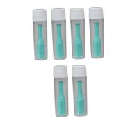 Beatifufu Soporte de Succión para Lentes de Contacto Portátil con Ventosa Verde, 6 Piezas con Botella, Fácil de Limpiar Adecuado para Viajes y Vacaciones