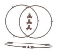 Beatifufu Soporte para Bandeja Giratoria de Microondas con Anillo y Trípode Resistente Alta Temperatura Recambio Práctico para Platos Microondas Estructura Sólida y Anticorrosión